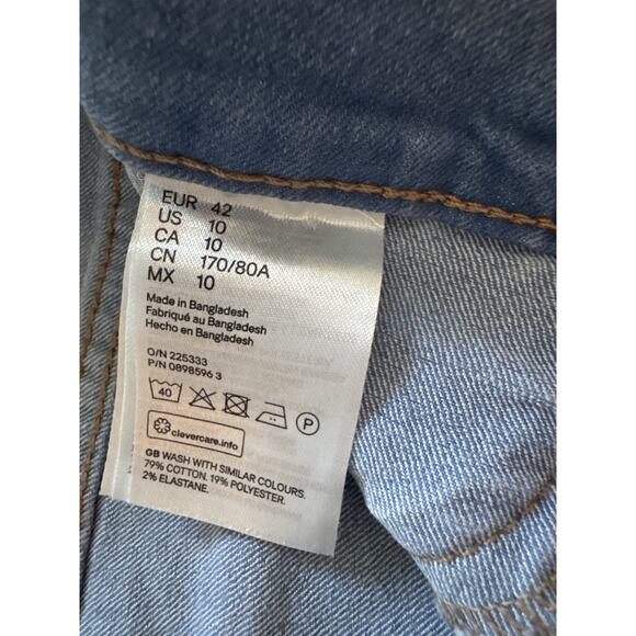 NWT H&M Blue Skinny Jeans Women's US 10 Stretchy Comfortable - Picture 3 of 7